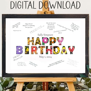 "Einzigartige Geburtstagskarte ""Herzlichen Glückwunsch zum Geburtstag""."