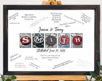 Personalized Hockey Fan Guest Book, Alternative Wedding Keepsake (Digital Download)