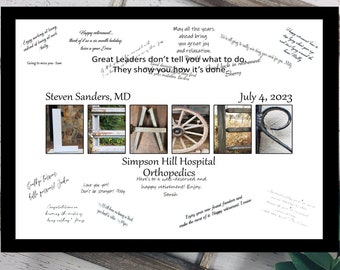 gift ideas for dissertation supervisor Leader Appreciation, Custom Guest Book Alternative Unique Gift For Boss, Personalized Office Gift From Group, Manager Supervisor