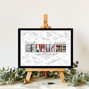 Personalized Graduation Unique Alternative Guestbook, Graduation Party, Graduate Gift Idea, Guest Signature Station, Senior Class of 2024