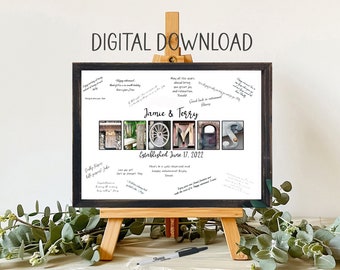 Digital Download, Rustic Wedding Guest Book Alternative, Letter Photography, Welcome Table Guest Sign In, Anniversary Party Keepsake