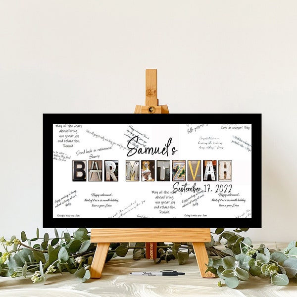 Custom Bar Mitzvah Guest Book - Etsy
