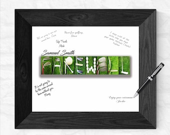 Custom guestbook retired teacher Personalized instax guest book album Retirement party gift registry book Retirement guest book