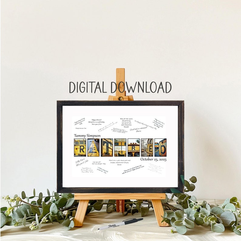 Printable Download, School Bus Driver Retirement Unique Alternative ...