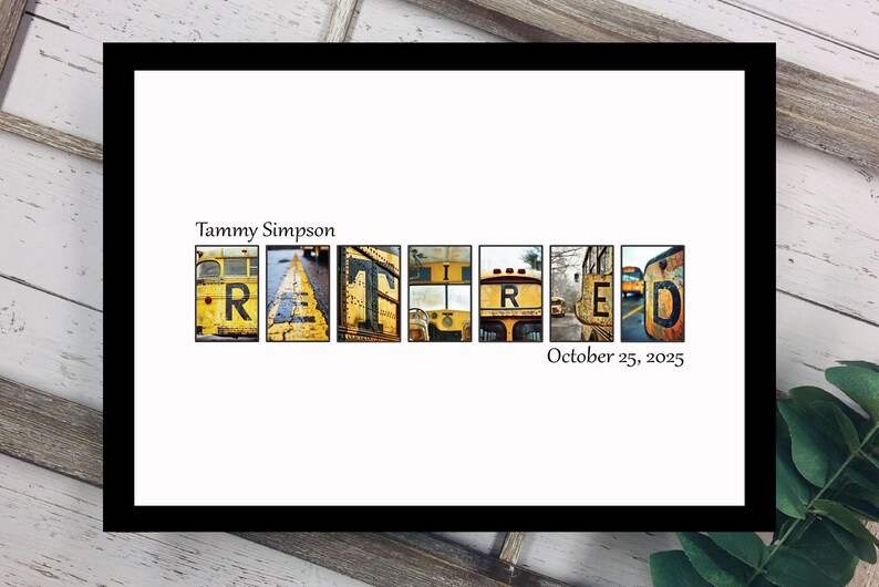 Printable Download, School Bus Driver Retirement Unique Alternative ...