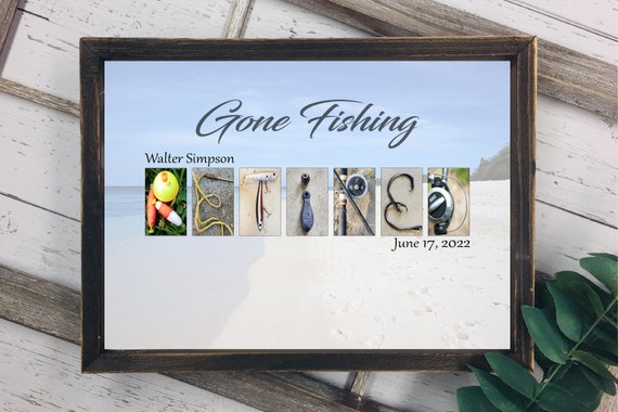 Printable Download Fishing Ocean Themed Retirement - Etsy