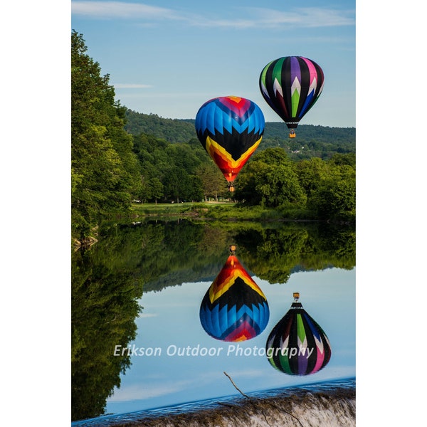 Hot Air Balloons | Greeting/Note Card, Matted Print