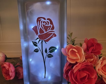 Blok szklany Rose