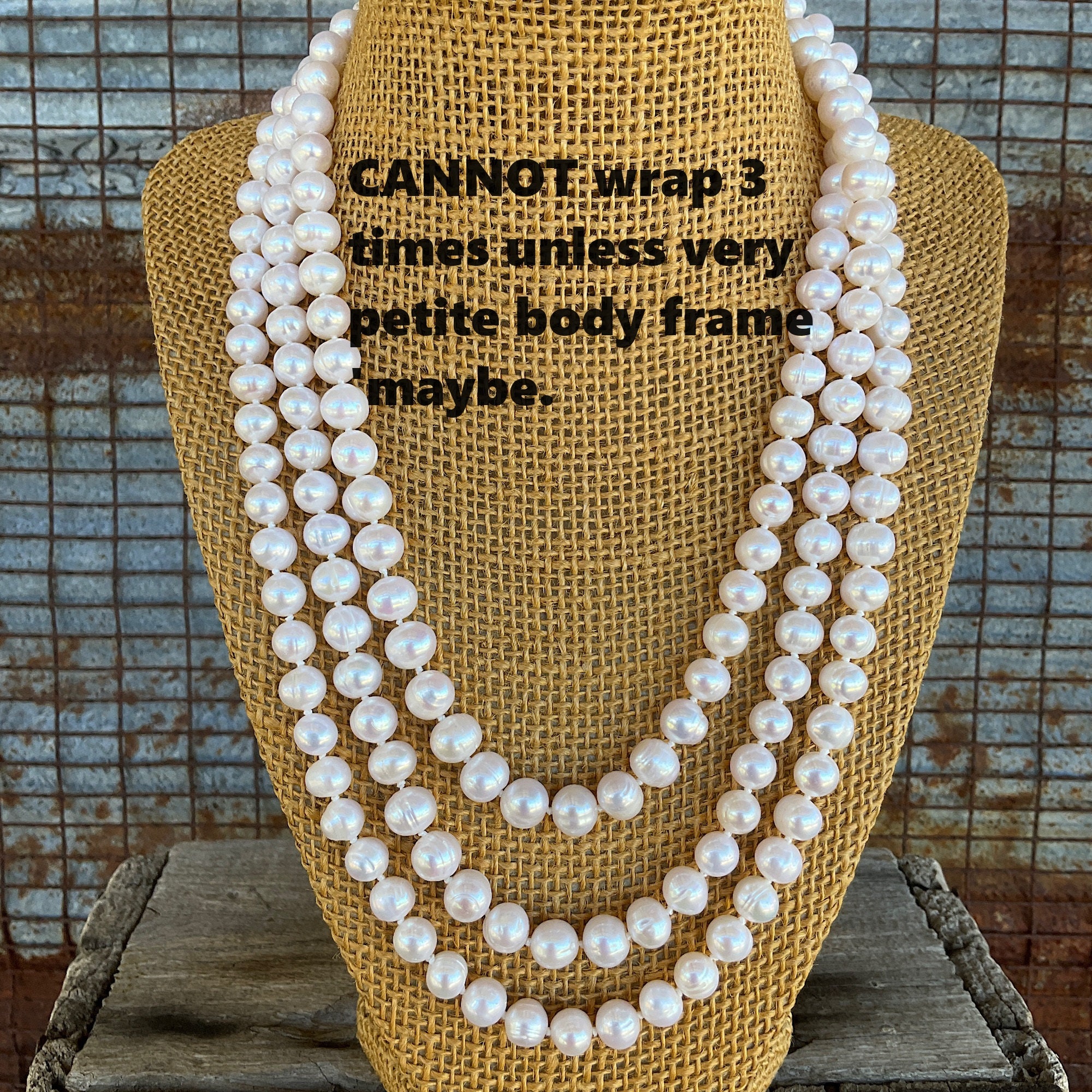 60 Large Freshwater Pearl Necklace Genuine Freshwater Pearl Necklace Long Pearl Necklace 9mm Genuine Pearl Necklace Etsy