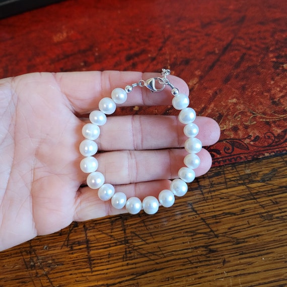Adjustable pearl bracelet sale