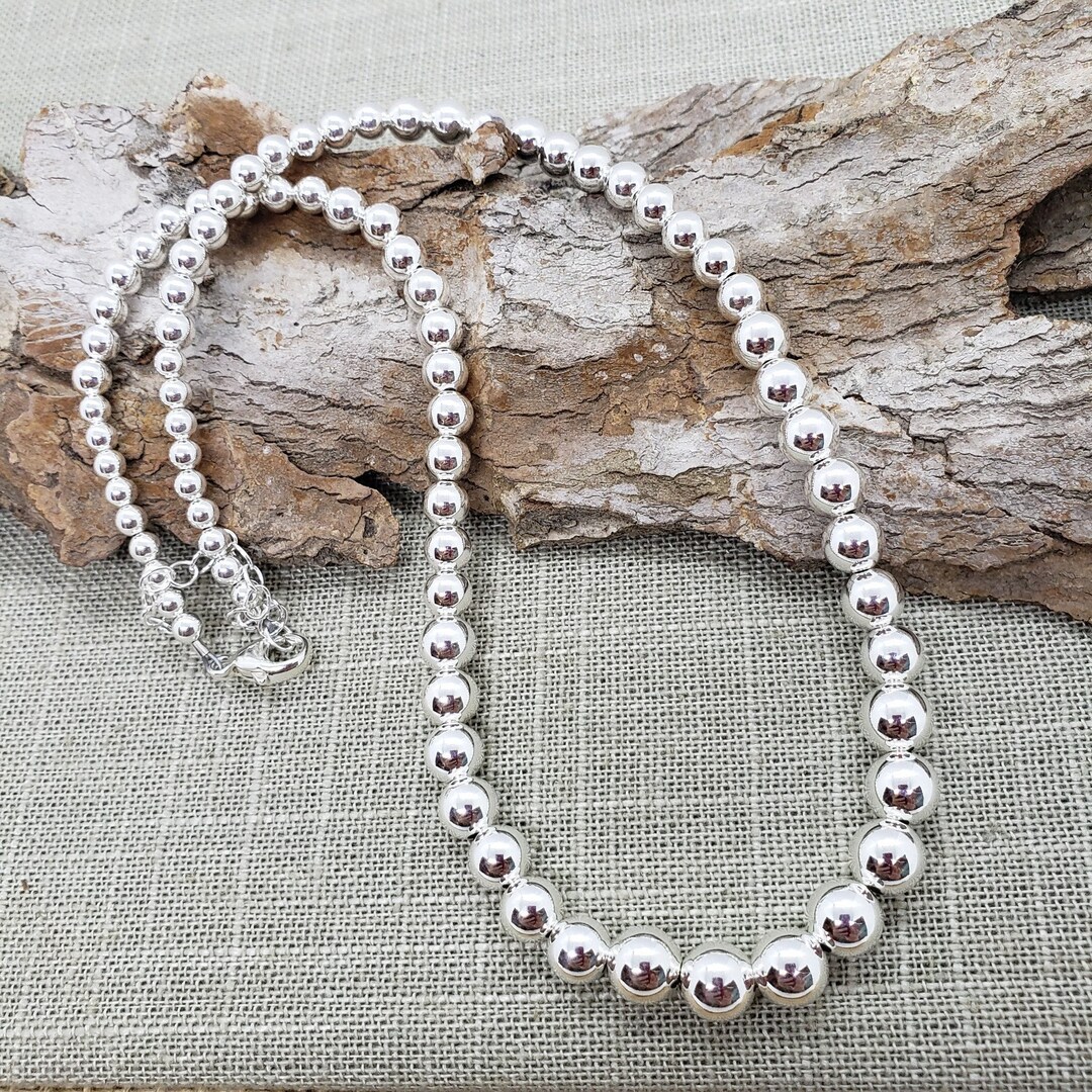 【DISCERNMENT】Surgical ball Beads necklace (handmade) Surgical ball Beads necklace (handmade) - DISCERNMENT