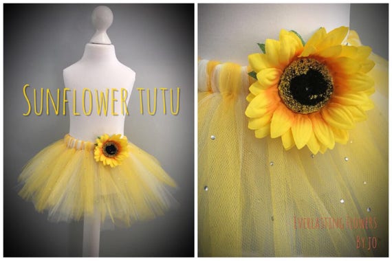 sunflower tulle dress