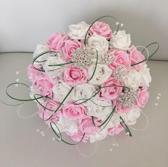 Flowers Petals And Garlands Artificial Pink Ivory Hot Pink Foam Rose