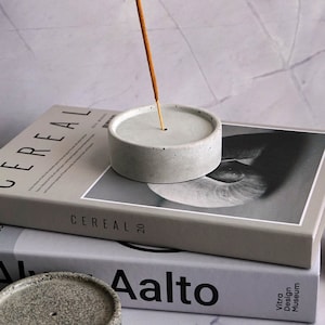 Concrete Incense Holders | Handmade | Minimal Design | Round