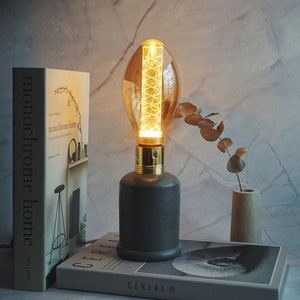 Aldi store concrete lamp