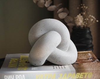 Concrete Knot Bookend - Paperweight