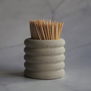 Concrete toothpick holder | Matchstick holder