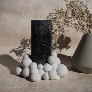 Concrete Cloud Candle Holder | Bubble Design | Unique