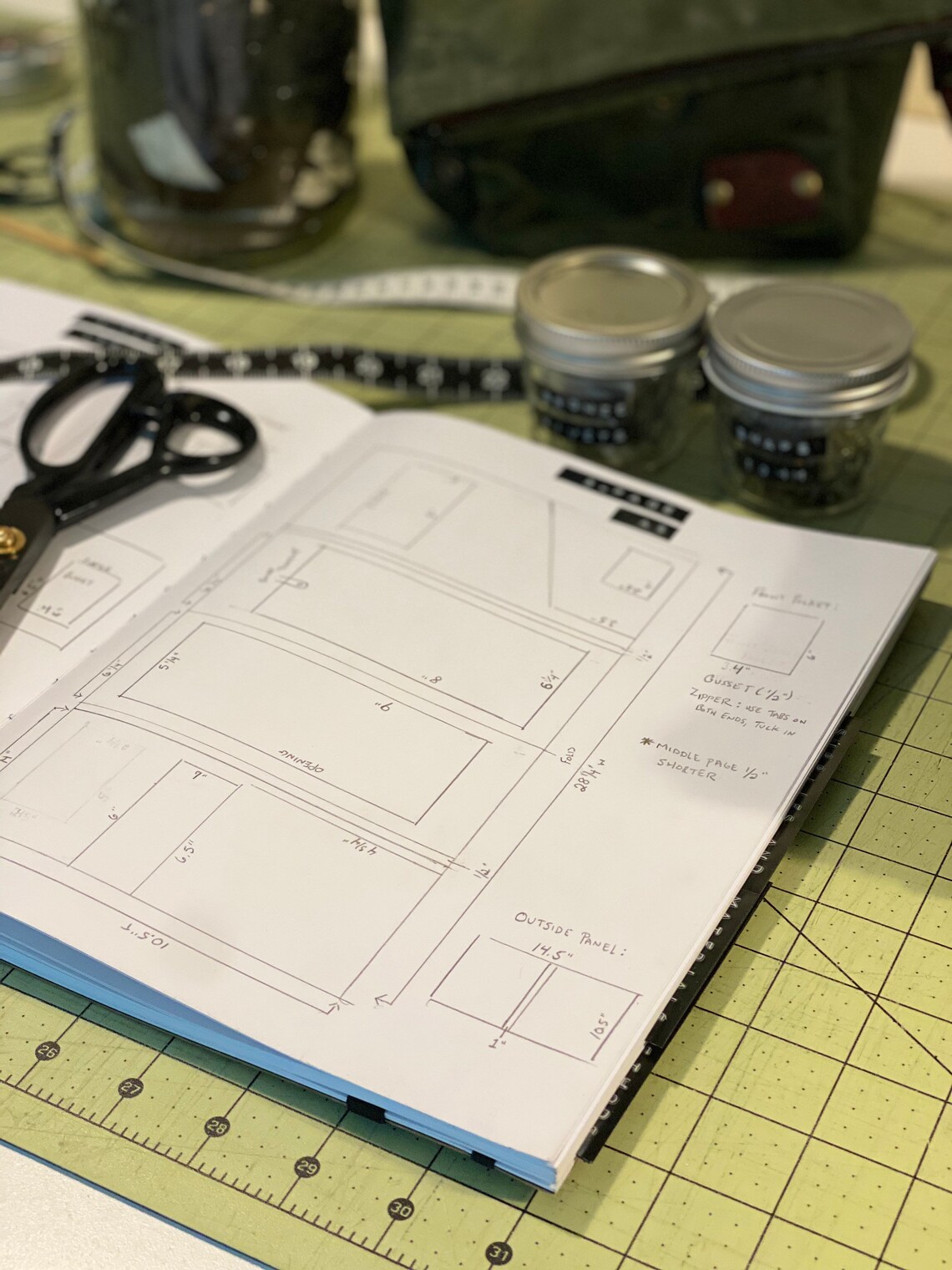 3page Portfolio A5 & Legal Size Waxed Canvas Portfolio Etsy