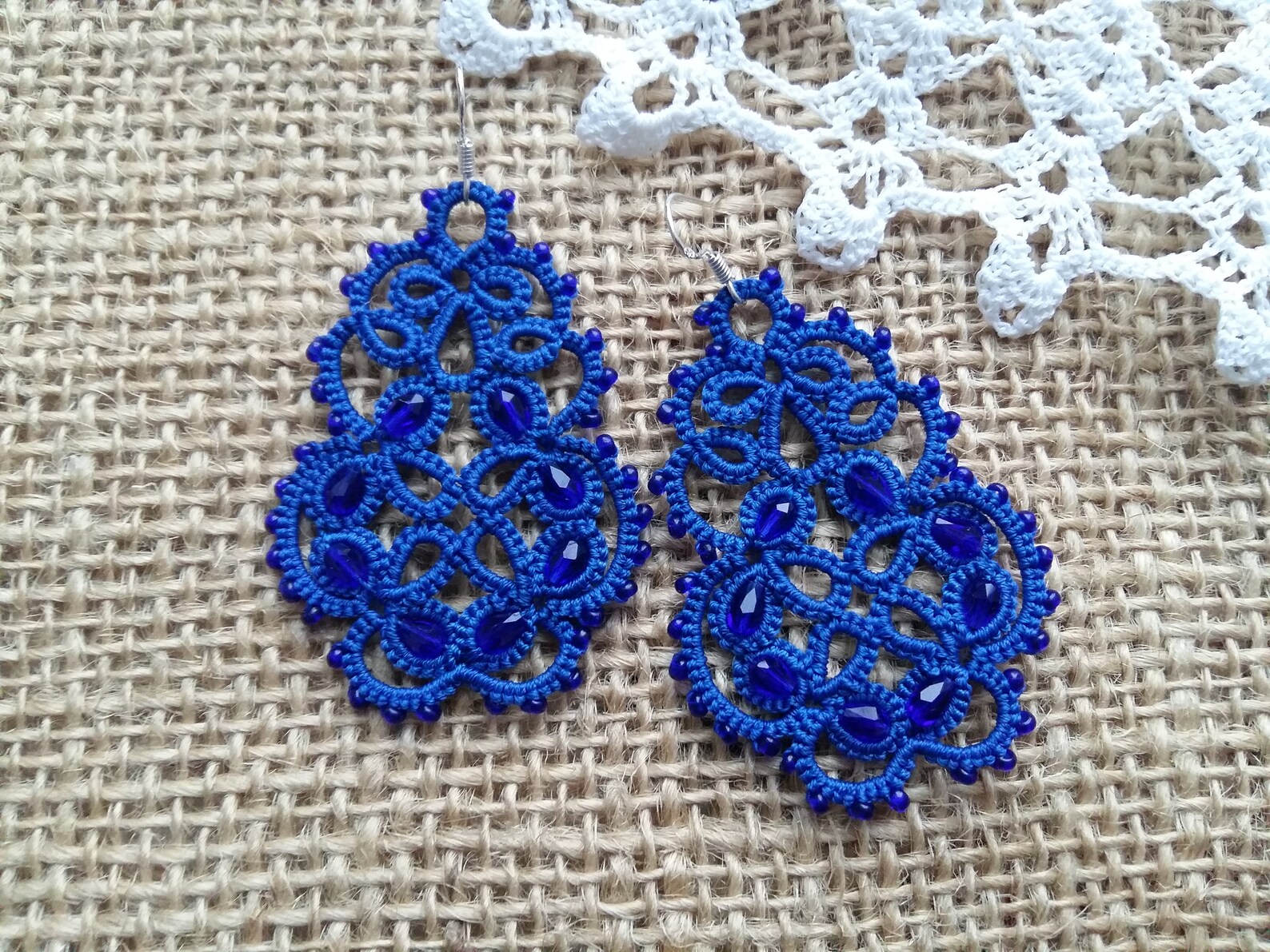 Tatting Jewelry Jewellery Earrings Infinity Chandelier Earrings