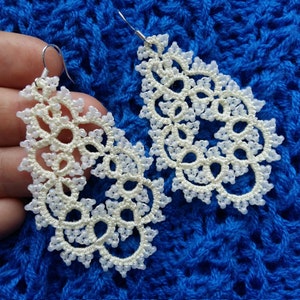 Occhi-Schmuck Ohrringe Kronleuchter-Ohrringe Geschenk für Sie Spitzenschmuck Brautjungfern-Ohrringe Leichte Ohrringe
