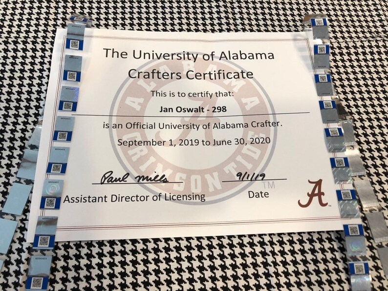 University of Alabama Scrunchies-University of Alabama Officially Licensed Crafter