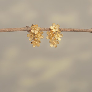 Forget-Me-Not Floral Stud Earrings – 925 Silver Spring Wedding Jewelry, Delicate Flower Earrings, Flower Stud Earrings for Her