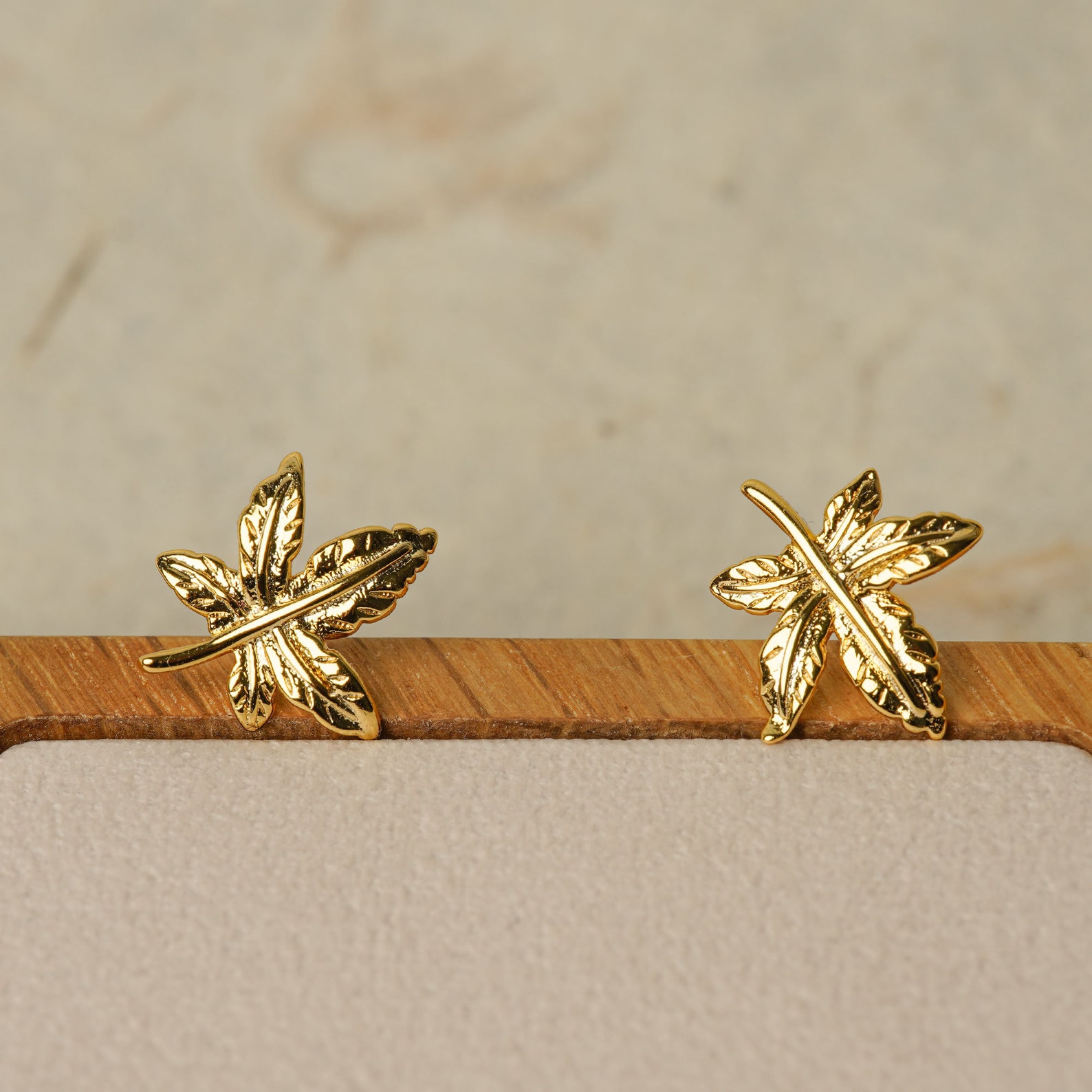 Leaf Earrings Gold Maple Leaf Maple Leaf Earrings Statement Etsy