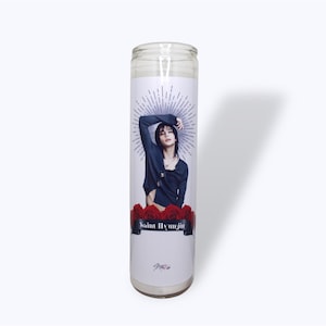 Stray Kids Saint Hyunjin Unscented Candle, Stray Kids Gift, K-pop gifts, SKZ gifts, hyunjin gift, kpop candle, skz candle, hyunjin candle