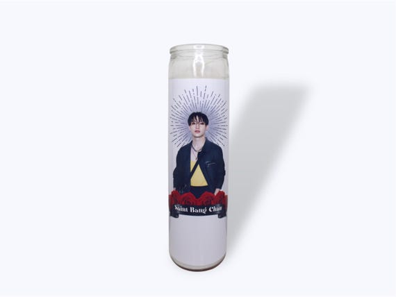 Stray Kids Inspired Bang Chan Unofficial Saint Candle -K-Pop Fanmade Gift, stray kids gifts, stray kids stays, kpop stray kids, skz gifts