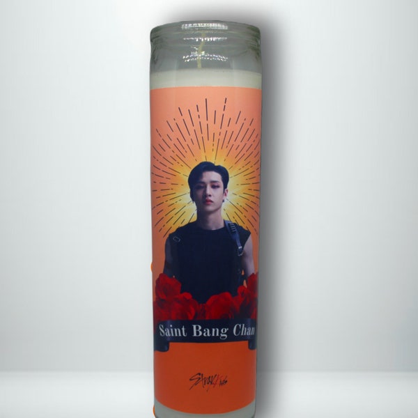 Stray Kids Saint Bang Chan Unscented Candle, SKZ Gift,K-Pop Gift,Stray Kids candle,bang chan gift, kpop candle, skz candle, bang chan candle