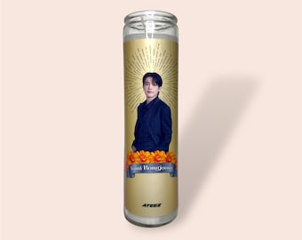 Ateez Saint Hongjoong Unscented Candle, Ateez Gift, K-Pop Gift, Ateez, Gift for Atiny, Ateez candle, Ateez Atiny, Hongjoong, kpop candle