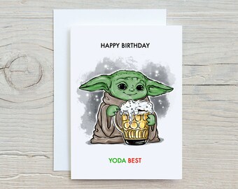 Yoda Happy Birthday Etsy