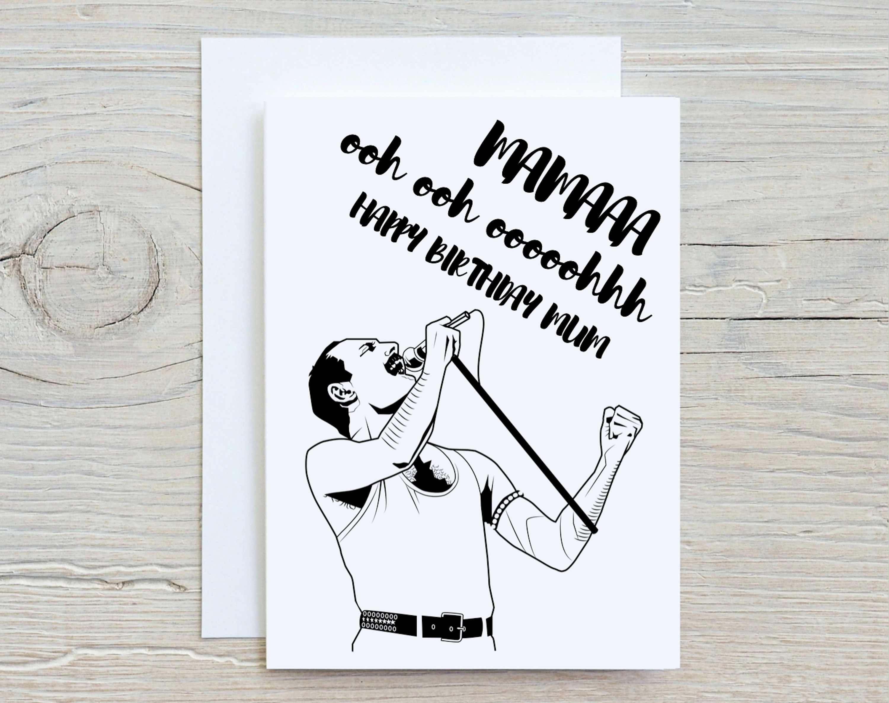 Mama Ooh Ooh Oooohhh Freddie Mercury Queen Funny Happy Etsy UK
