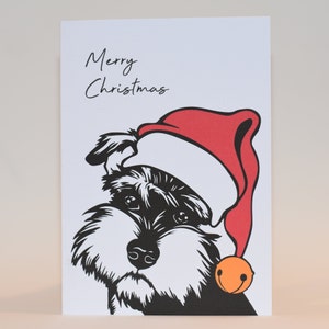 Schnauzer Merry Christmas card