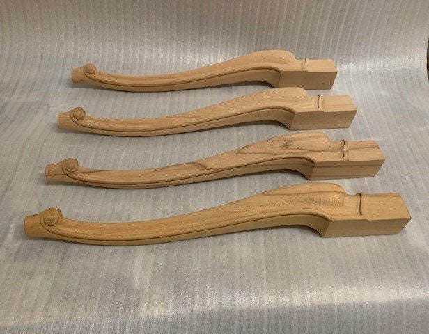 Unfinished table legs cabriole legs furniture leg table | Etsy