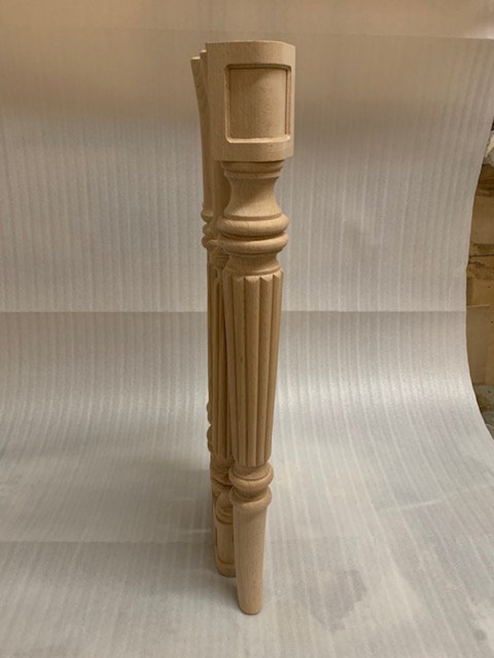 Unfinished Table Legs, SET OF 4 LEGS, Wooden Legs, Furniture Leg, Table
