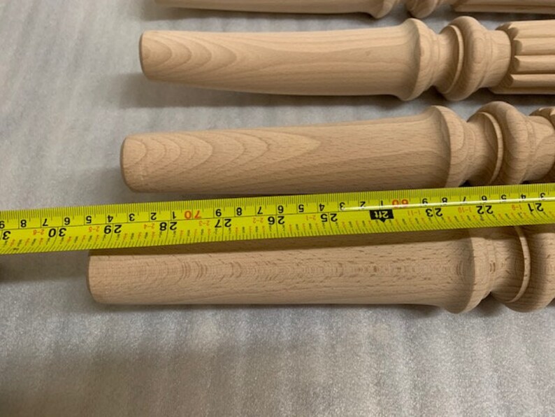 Unfinished Table Legs SET OF 4 LEGS Wooden Legs Furniture Etsy Canada