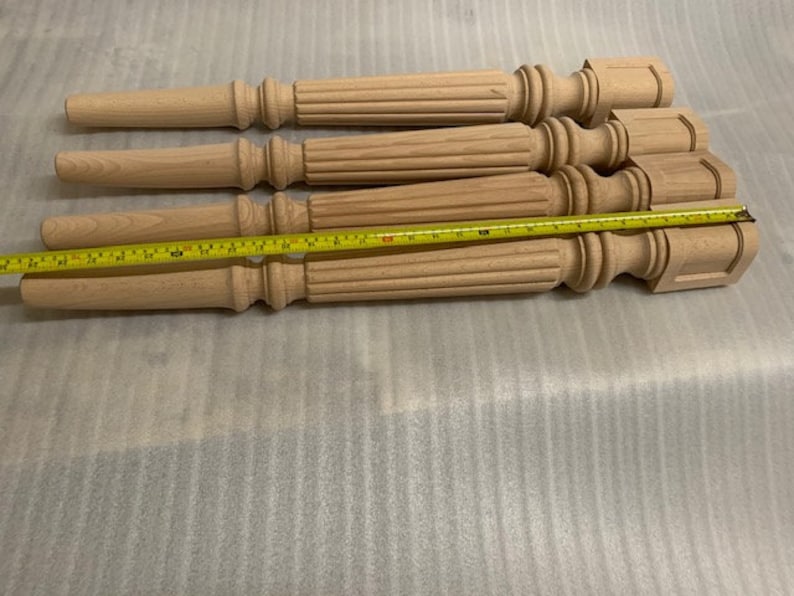 Unfinished Table Legs SET OF 4 LEGS Wooden Legs Furniture Etsy Canada