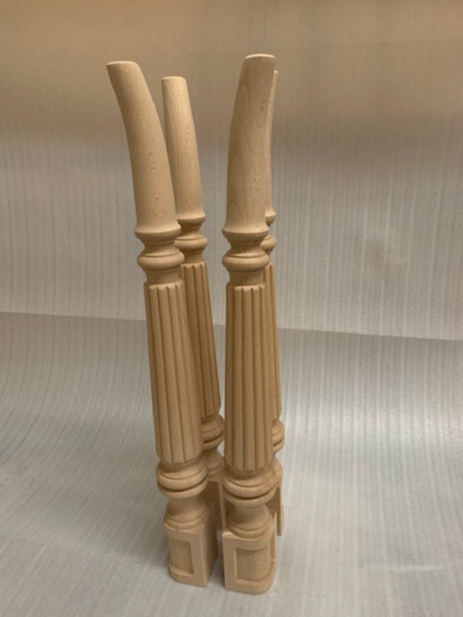 Unfinished Table Legs, SET OF 4 LEGS, Wooden Legs, Furniture Leg, Table