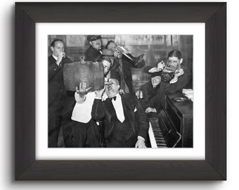 Prohibition End Celebration Photo: 1933 Paris Bar, B&W Reprint (8.5x11)