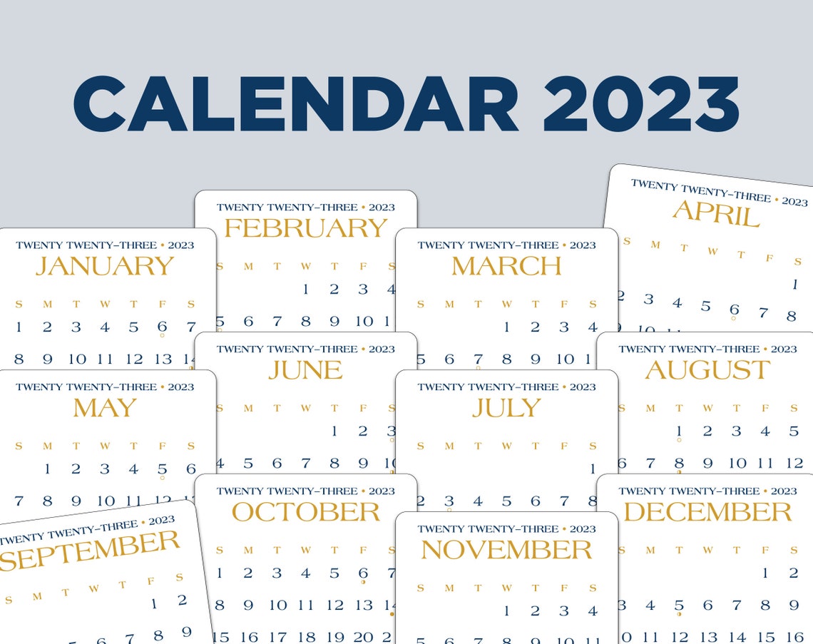 2023 Calendar United States United Kingdom Holiday And Etsy
