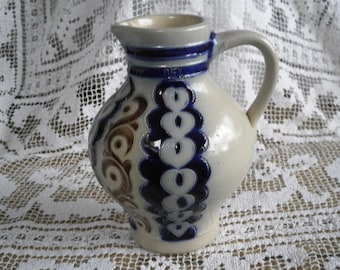 Stunning Stoneware Continental Labi Glabur Glazed Jug