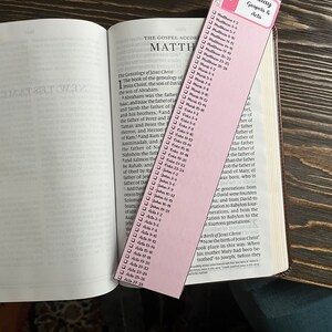 Printable 52 week bible reading plan  bookmark checklist - bible reading challenge