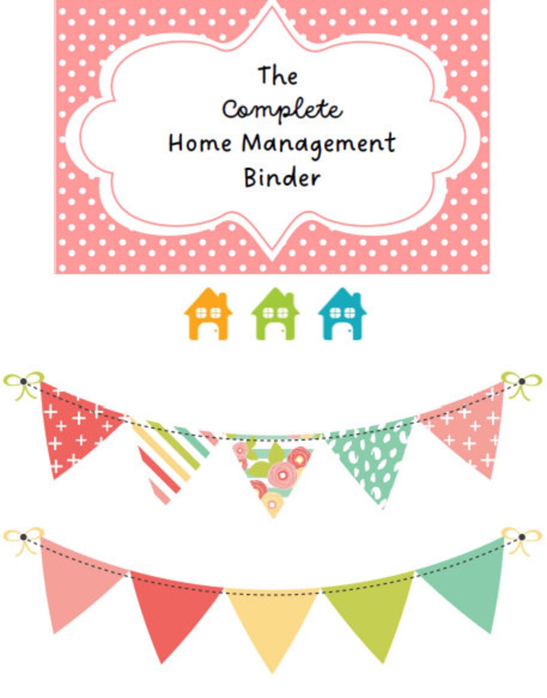 Complete 80 Page Home Management Binder Printable Download - Household ...