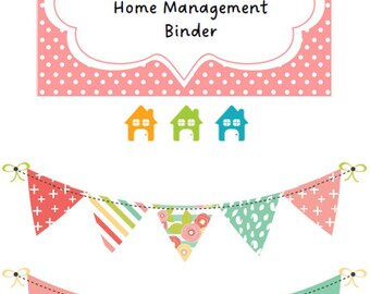 Complete 80 page Home Management Binder Printable Download - Household Binder - Life Planner