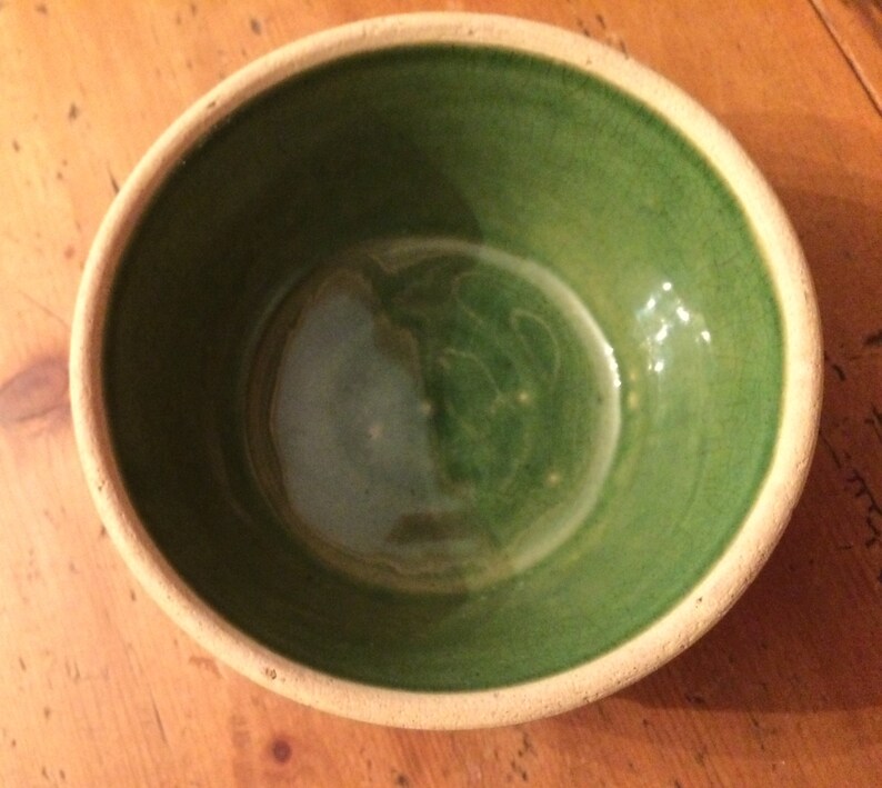 Extremely Rare Yellow ware Green Cherry Tiny 5 Inch Bowl Etsy