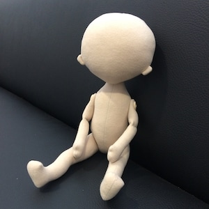 Blank doll body - 13.7" (35 cm), blank rag doll,  the body of the doll made of cloth, textile dolls blank rag