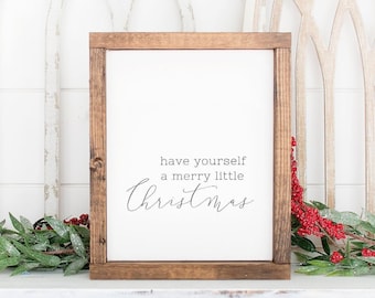 Merry Christmas Art Printable - Minimalist Christmas Decor - Merry Christmas Sign - Holiday Wall Art - Festive Decor - Christmas Mantel Art