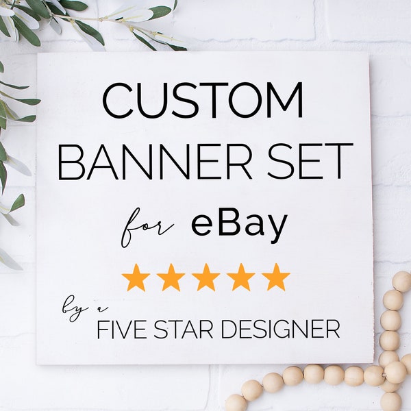 Custom Ebay Store Banner And Logo Design Set, Ebay Store Header, Ebay Store Billboard Image, Ebay Store Logo, Quick Turnaround, Set Of Two